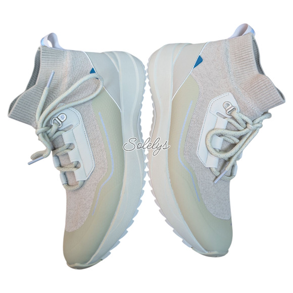 Vessi Stormburst Womens 9 Boreal Green Waterproof High Top Knit Sneaker Boot - Picture 4 of 13